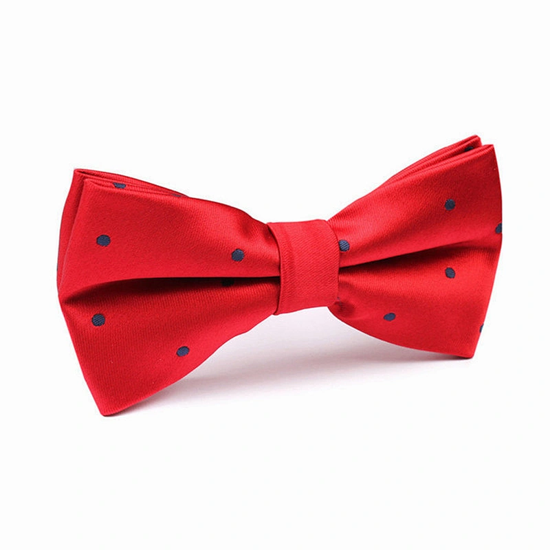 top quality blue and red point self bow ties for men