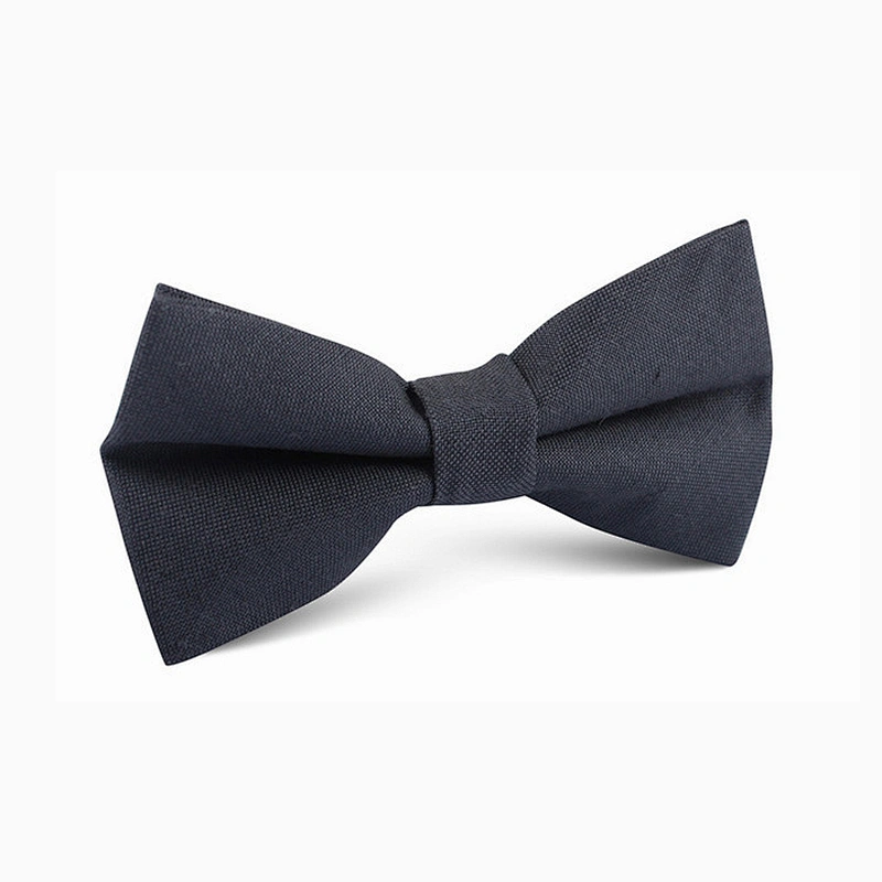 unique linen solid bowtie for young men