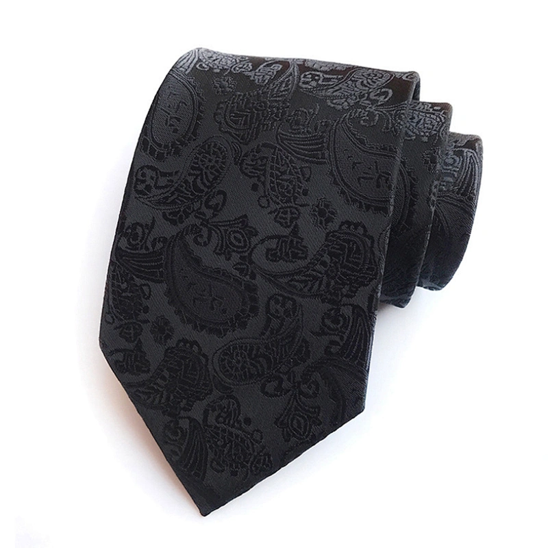 Fashion Neck Ties For Men Custom Neckties Men Jacquard Woven Polyester Paisley Cravate Pour Homme
