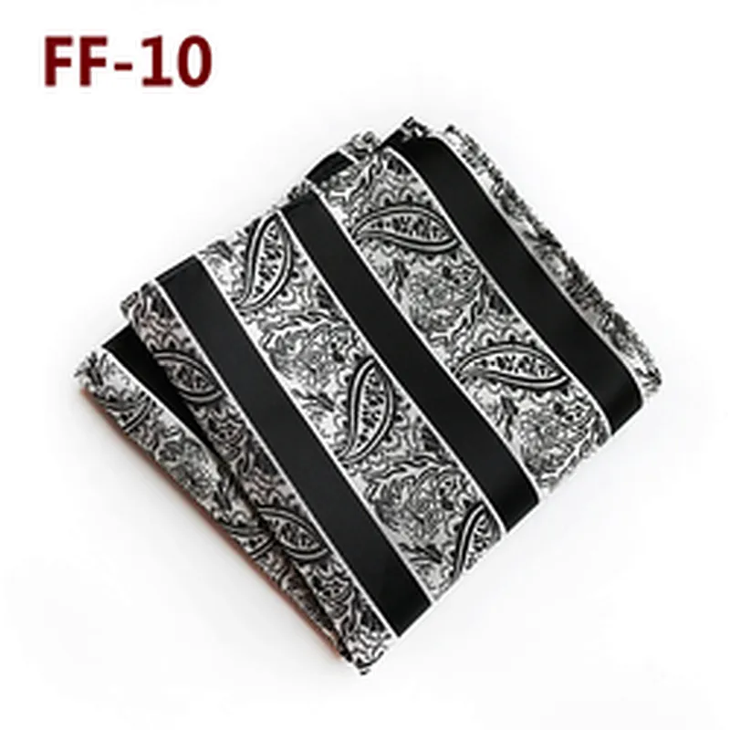 Wholesale Custom Paisley Jacquard Woven Pocket Squares For Men
