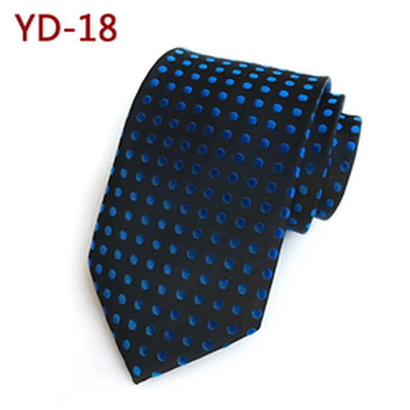 Custom Fashion Mens Ties Necktie Dot Cravates Pour Hommes Polyester Jacquard Ties For Men Italian