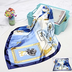 Supplier Tudung Bawal Printed Stylish Scarf For Women Silk Custom Under Hijab Headscarf