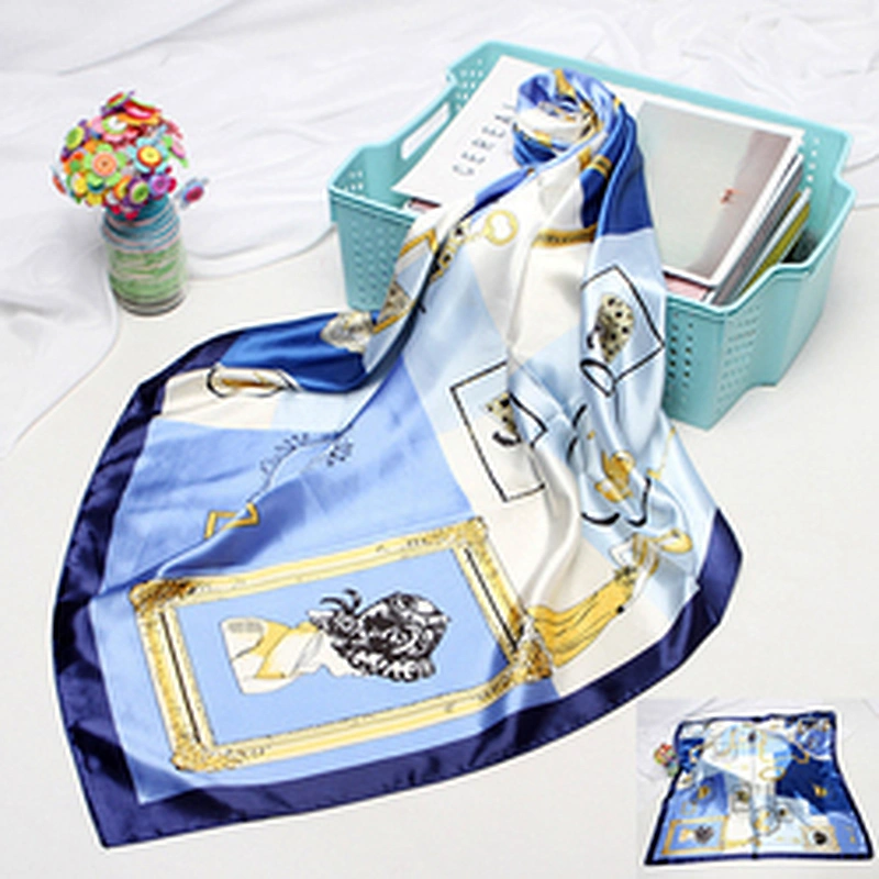 Supplier Tudung Bawal Printed Stylish Scarf For Women Silk Custom Under Hijab Headscarf