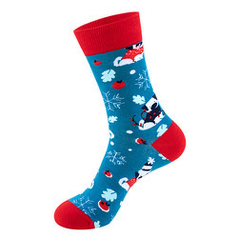 Wholesale Women Christmas socks Snowman Santa cartoon socks Unisex European and American style Christmas socks