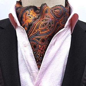 Polyester Jacquard Woven Ties For Men Italian Classic Paisley Cravate Homme Casual Dot Folard Mens Ascot