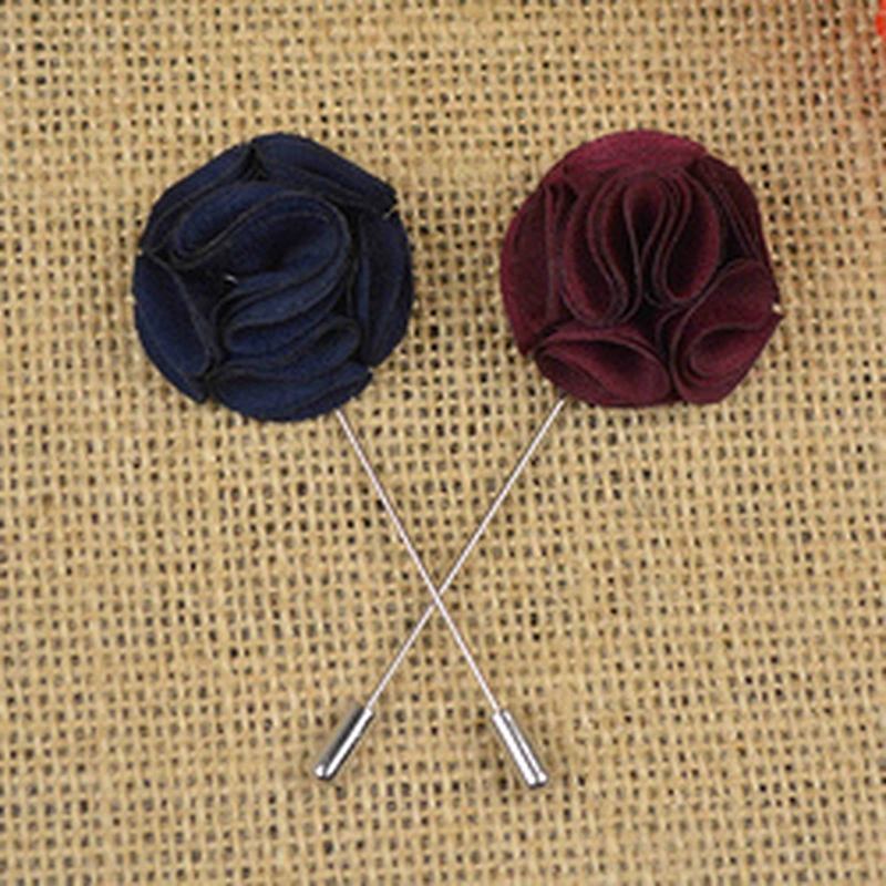 Well received pink flower pin for mens