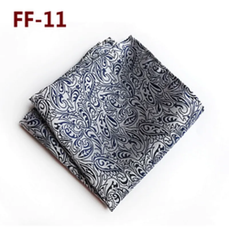 Jacquard Woven Pocket Squares For Men Fashion Handkerchief Custom Print Paisley Hankerchief For Men