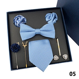 fashion silk polyester tie and cufflinks set
