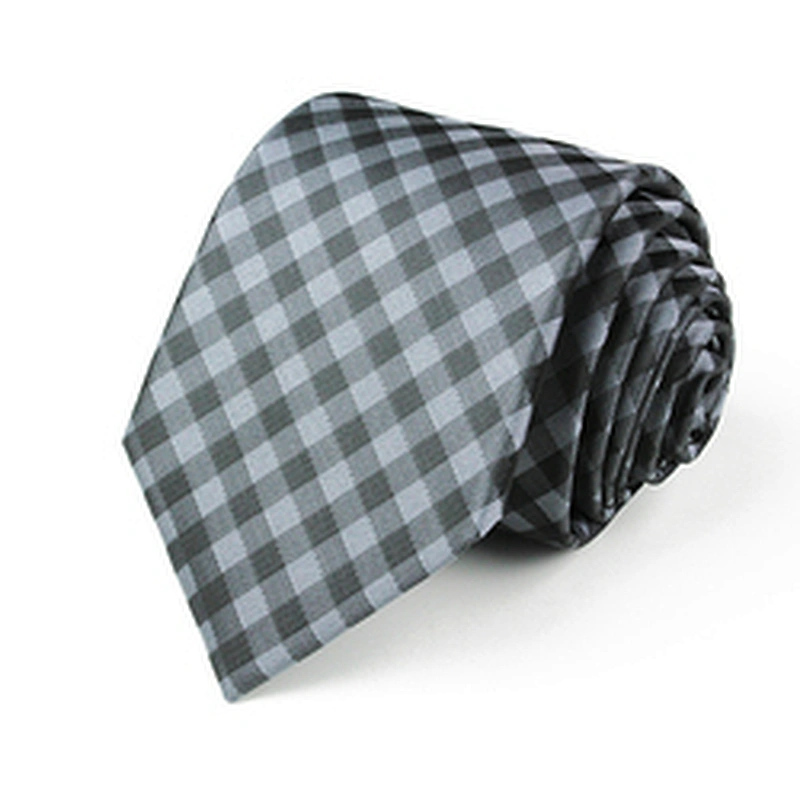 Grid Tie Custom Necktie Manufacturer Plaid Sublimation Neckties Check Men Necktie Cravate Pour Homme
