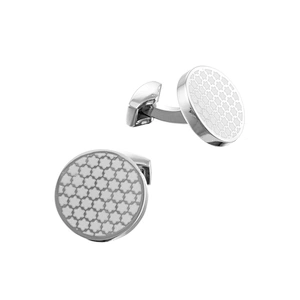 Custom Cufflinks Men Sublimation Cuff Links Set Silver Luxury Cufflinks Box For Men