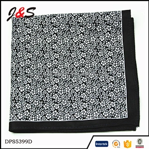 Wholesale High Quality Custom Handkerchief Men 100% Silk Custom Logo Accept Custom Printed Adults