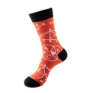 wholesale geometric pattern fashion socks Amazon hot sale socks men and women personality trend socks cotton stockings
