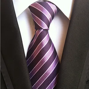 Classical Stripe Corbatas Hombres Custom Jacquard Ties For Men Italian Wholesale Necktie Set Gift Box