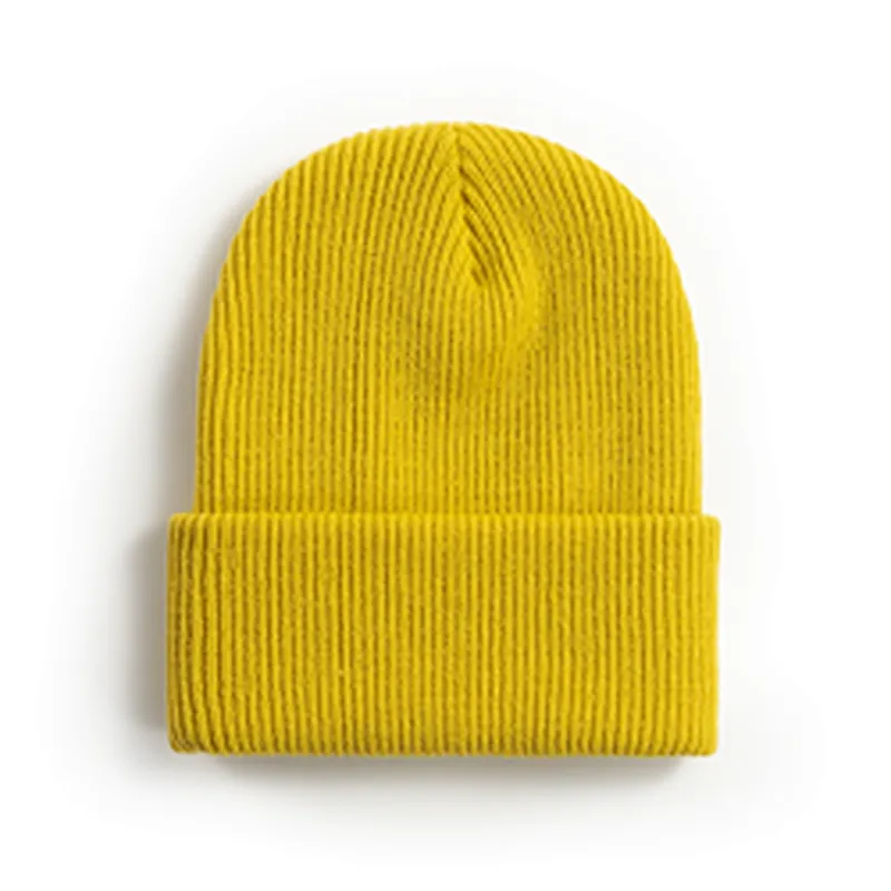 Wholesale Woman Cheap Fashion Beanie Winter Hats Knitted Cap Winter Plain Women'S Knitted Beanie Hats
