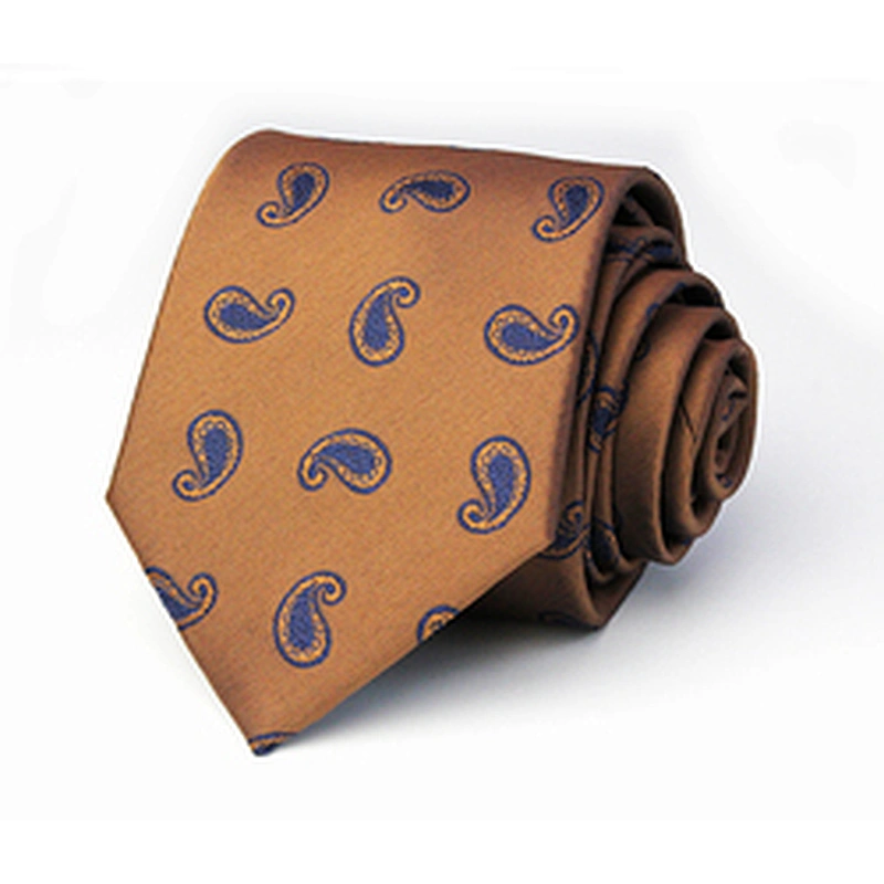 wholesale high quality jacquard striped silk polyester neck ties for men