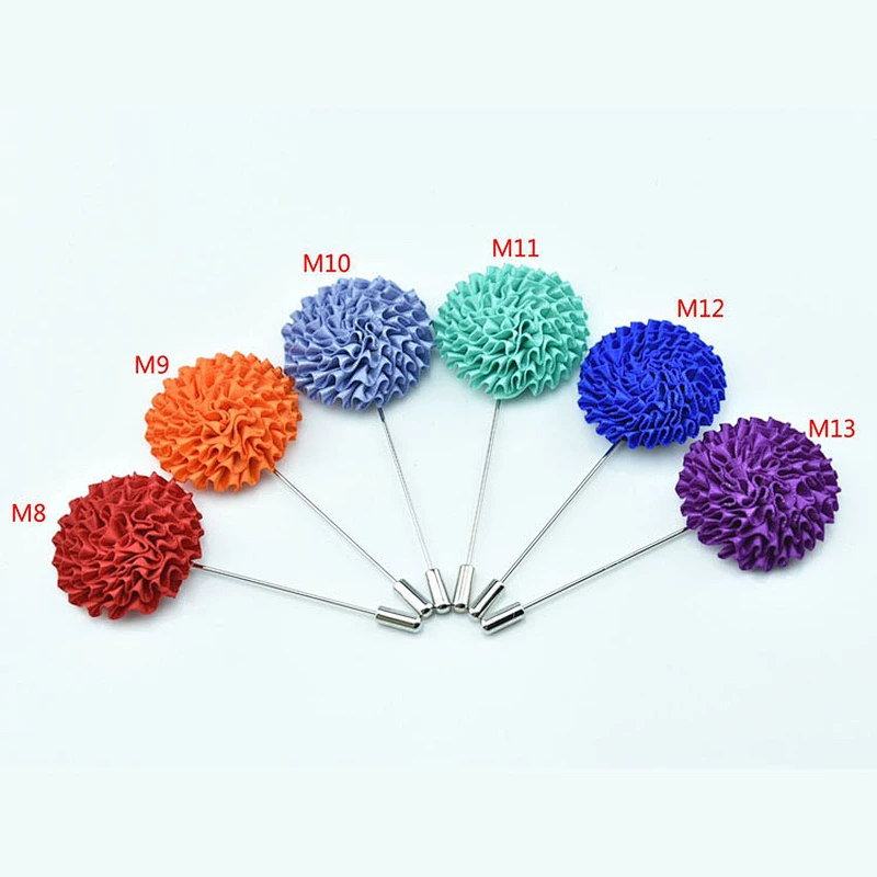 Designer flower brooch lapel pin Luxury groomsman corsage flower Custom lapel pins for suit men