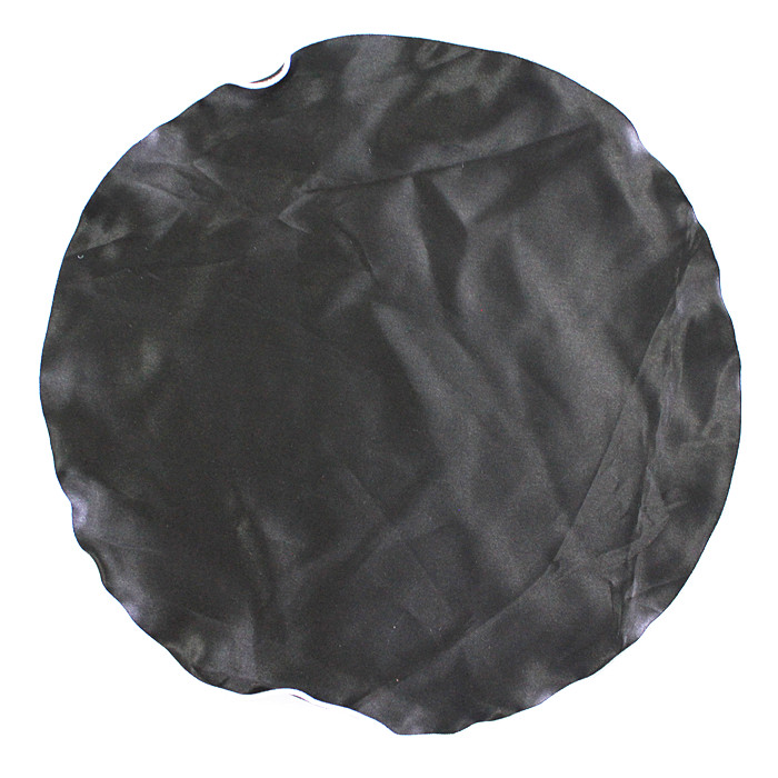 2018 new spring collection plain color black pocket round handkerchief round hot selling PR0048