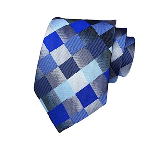 Luxury Paisley Necktie Custom Jacquard Woven Gravatas Masculina Polyester Lattice Neck Ties For Men