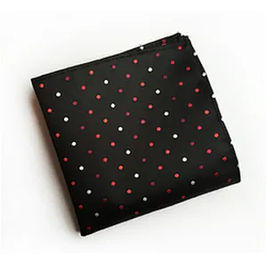 Enbroidered Hanky Customised Pocket Square Dot Men's Handkerchief In Gift Box Luxury Einstecktuch panoletas