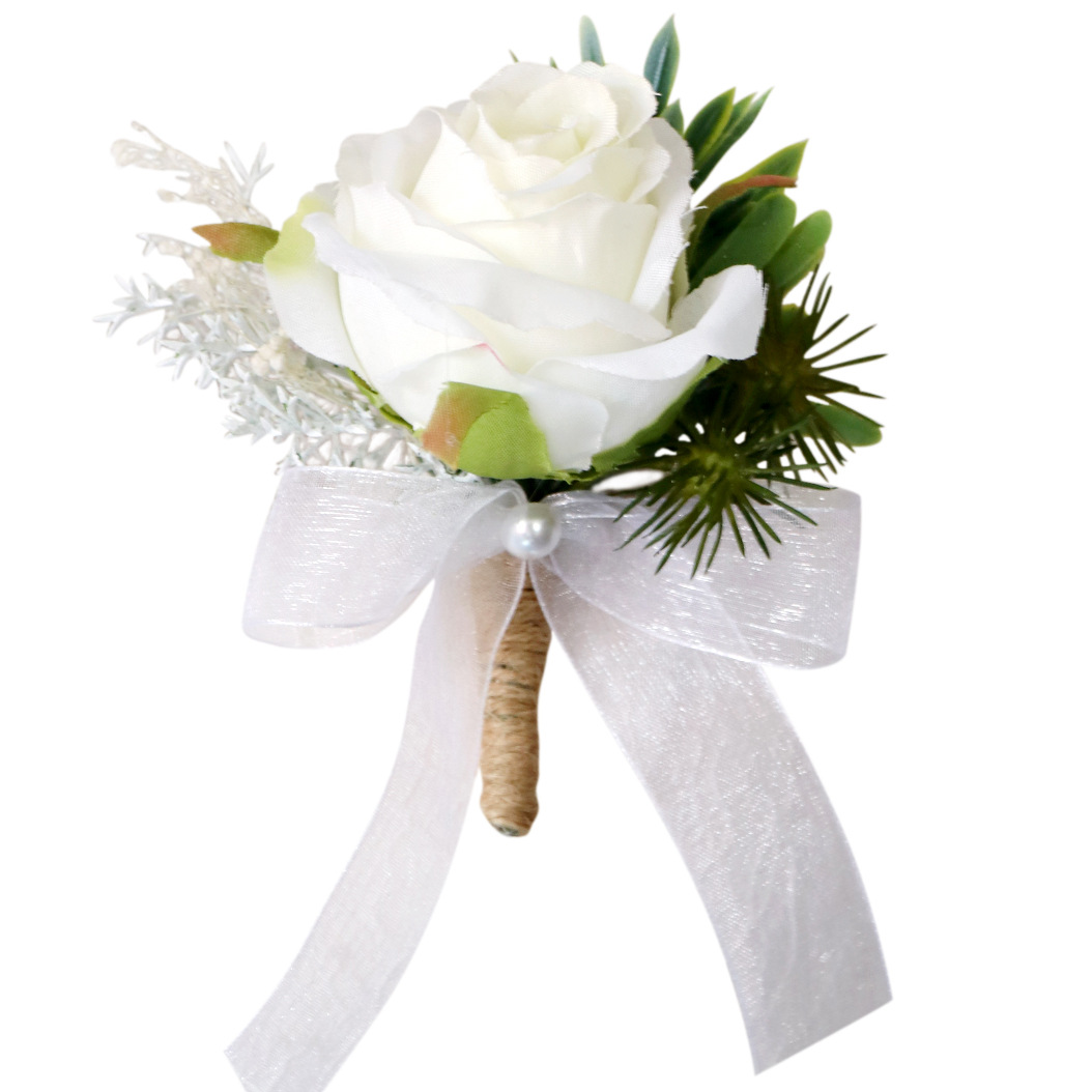 Designer Brooches Pins Women Customize Flower Wrist Corsage Fashionable Groom Boutonniere Flower Wedding
