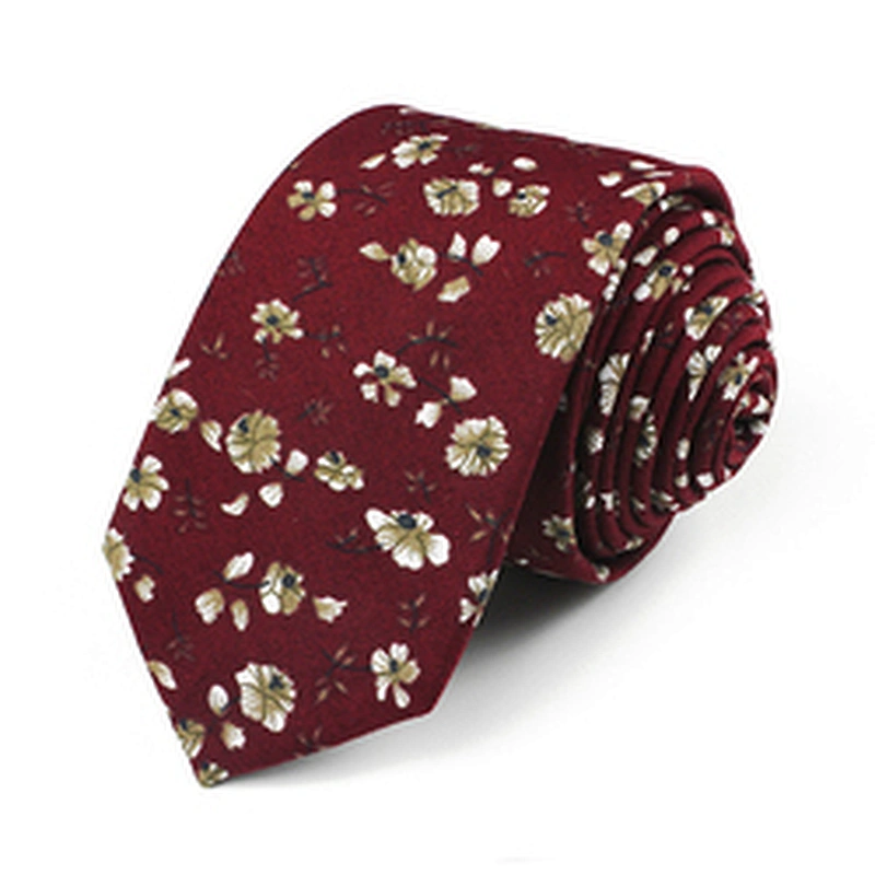 Wholesale Floral Ties Casual Cotton Ties Printed Tie Set Gift Box