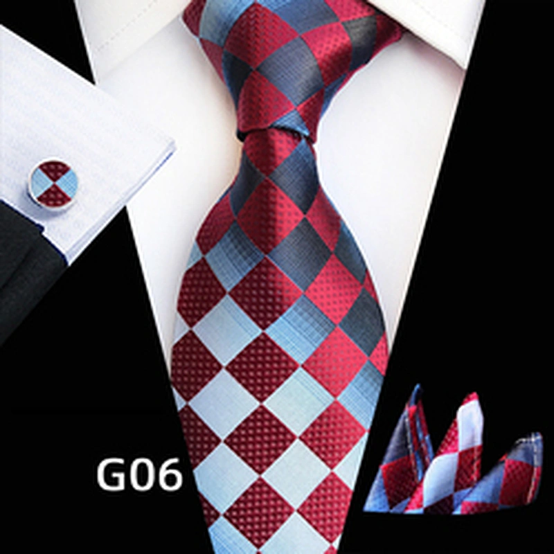 Custom Luxury Necktie Stripe Jacquard Cravates Homme Casual Silk Ties For Men