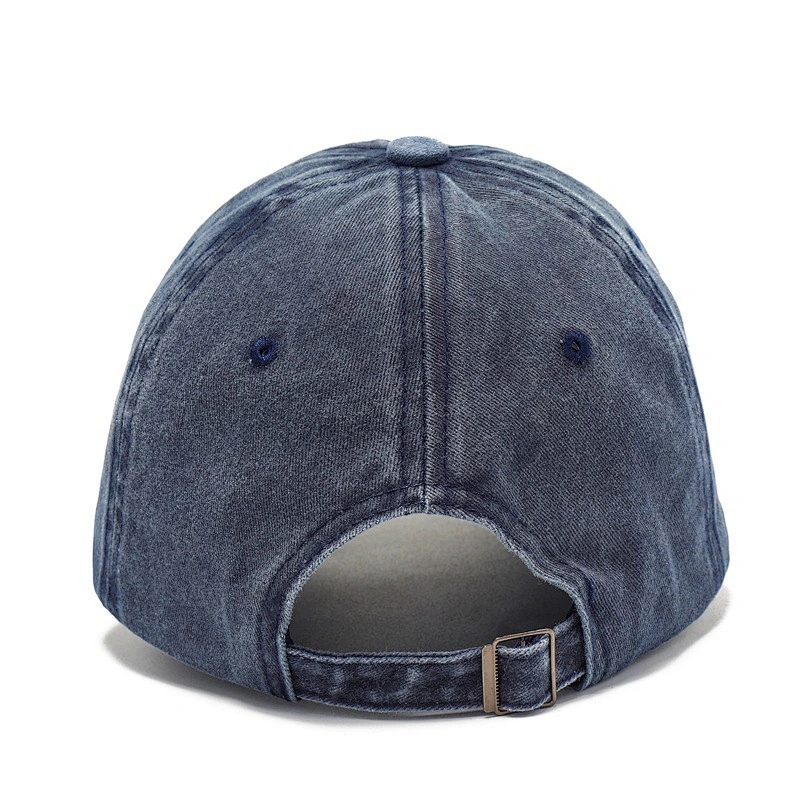 Wholesale Unisex 6 Panel Blank Embroidery Logo Cotton Washing Distressed Vintage Custom Baseball Trucker Hat Cap