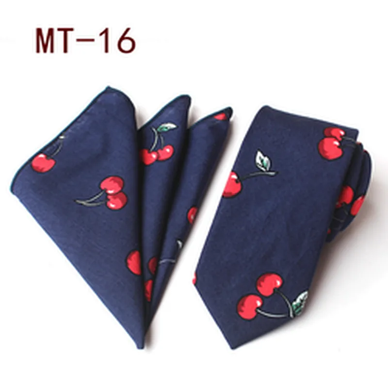 Classic Men Ties and Hanky Set Floral Neckties with Pocket Squares Casual Neck Ties For Men