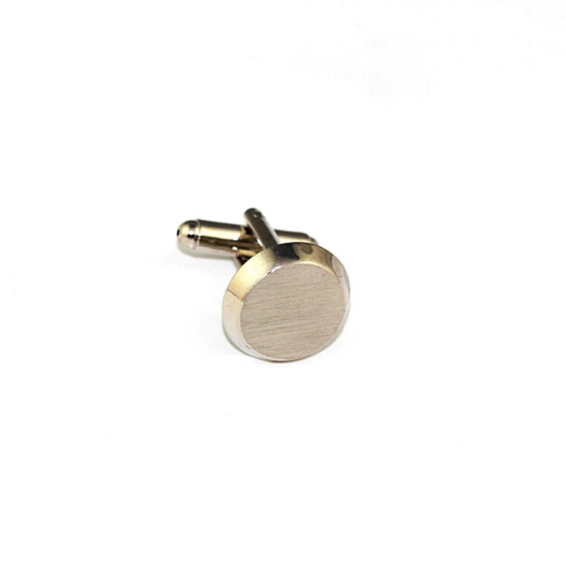 Newest attractive fashion design round blank cufflink
