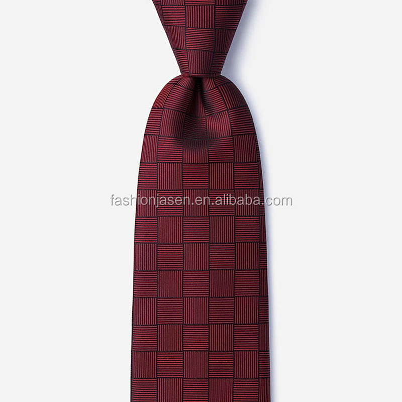 latest high quality classical custom fashion red silk neck ties