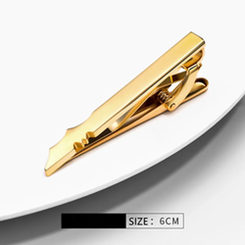 Novel tie bar sword cufflinks and tie clip gift box set gold tie pins for men