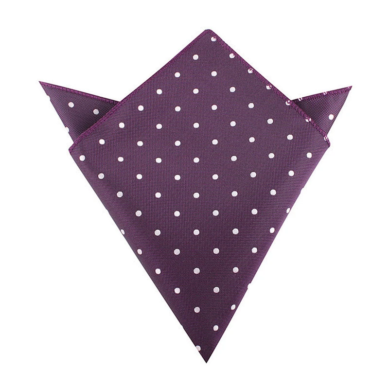FACTORY MANUFACTURER 100% woven silk microfiber hanky soft handkerchief dots handkerchief WPS026