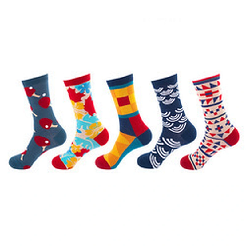 Wholesale Cotton Colorful Fruit Animal Festival Funny Crew Women Men Custom Unisex Funny Socks