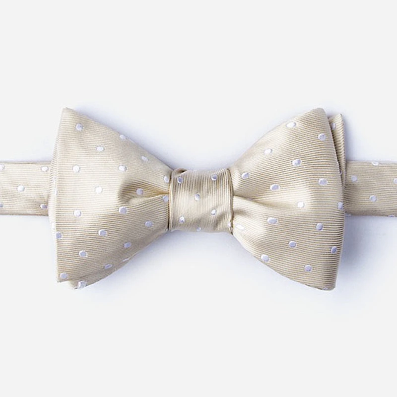 white dot bow and necktie set dark grey for mens