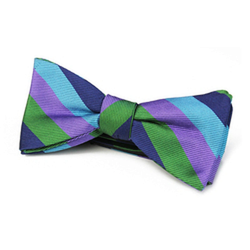 Wholesale Leisure Boys Bow Tie Set Banquet Noeud Papillon Homme Striped Self Tie Bow Ties For Men