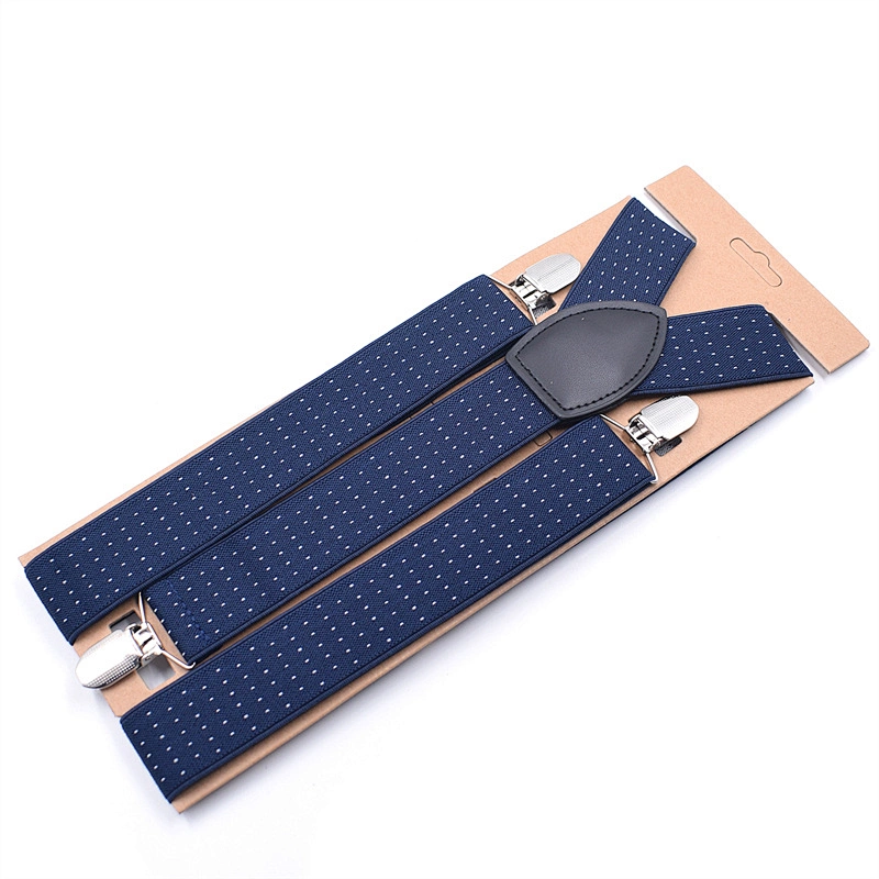 hot sale mens multi color polka dot  and stripe pattern suspenders