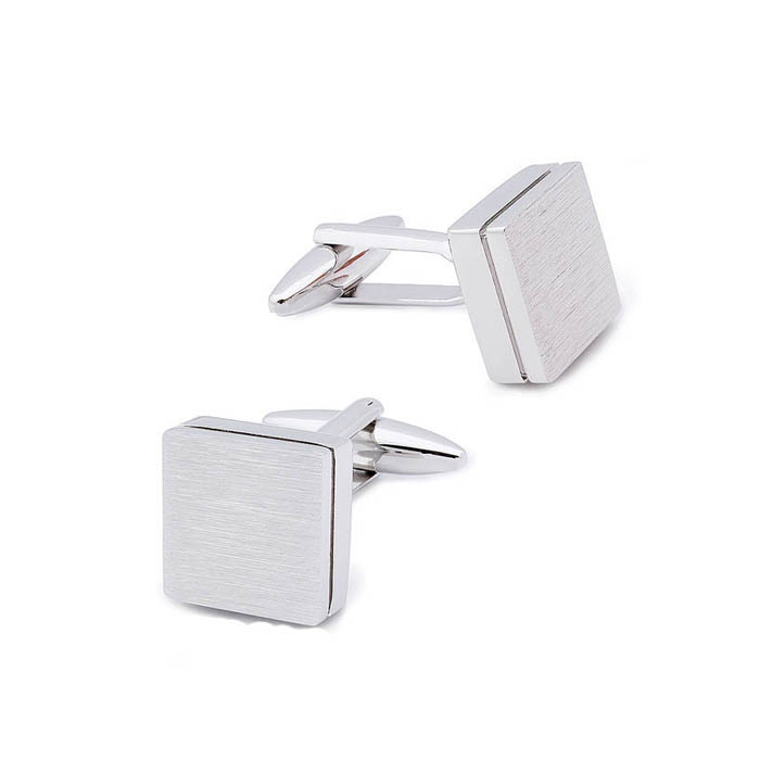 New arriving silver blank metal brass cufflink