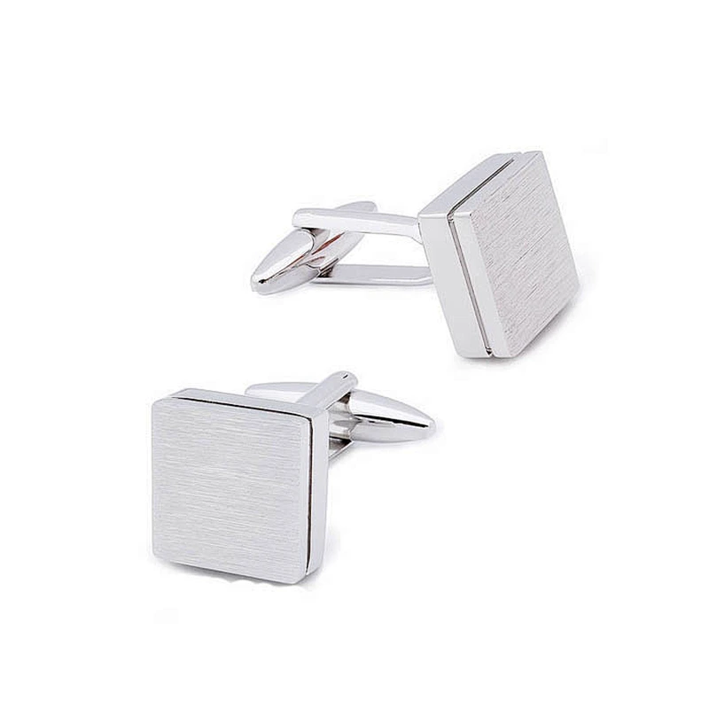 New arriving silver blank metal brass cufflink