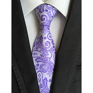 Wholesale Gravata Masculina Luxury Jacquard Silk Ties For Men Casual Necktie Stripe Cravates Homme