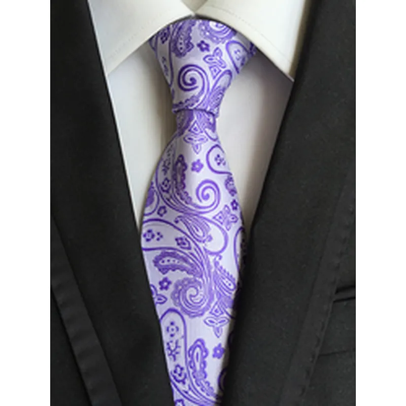 Wholesale Gravata Masculina Luxury Jacquard Silk Ties For Men Casual Necktie Stripe Cravates Homme