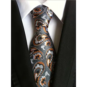 Wholesale Gravata Masculina Luxury Jacquard Silk Ties For Men Casual Necktie Stripe Cravates Homme
