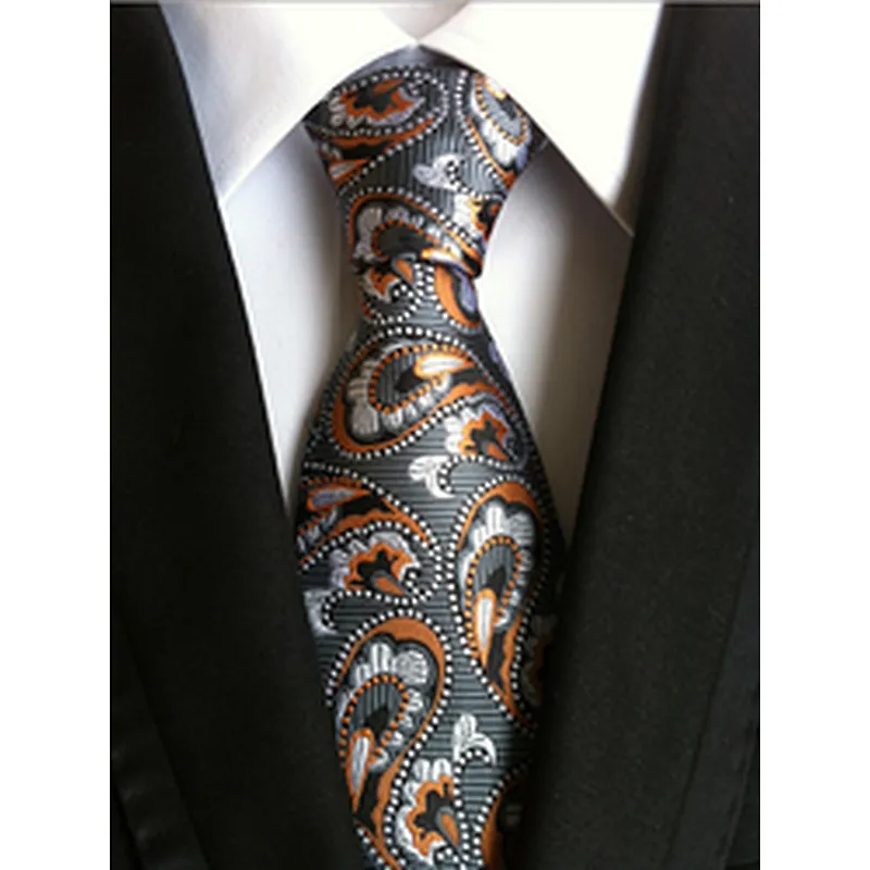 Wholesale Gravata Masculina Luxury Jacquard Silk Ties For Men Casual Necktie Stripe Cravates Homme