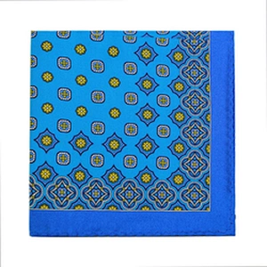 100% Silk Men's Printing Pocket Squares Handkerchief in stock