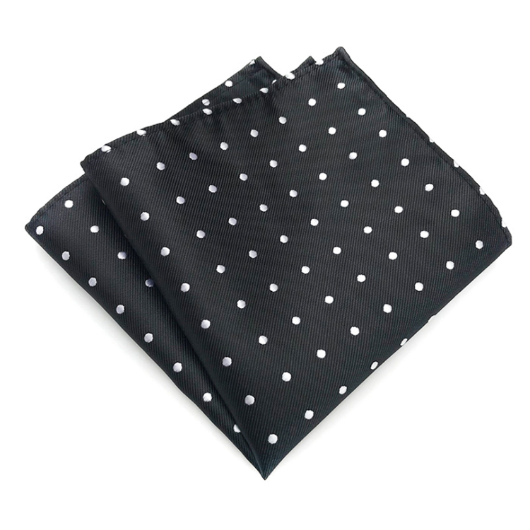 Customised Embroidery Luxury Hanky Pocket Square Dot Men's Handkerchief In Gift Box Einstecktuch panoletas