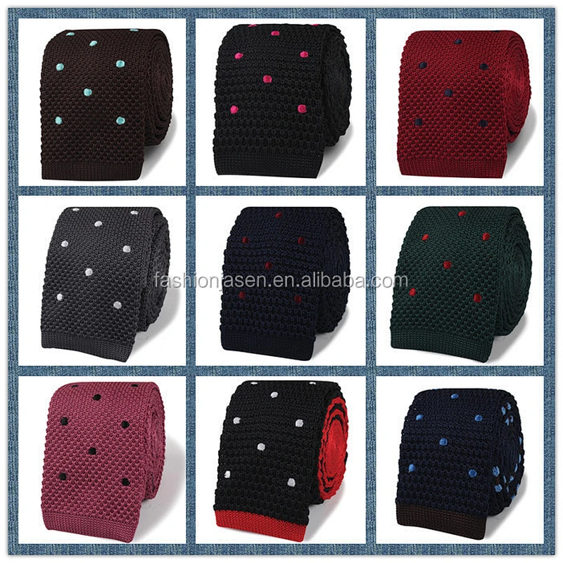 Knitted Necktie High Quality Wholesale Silk Knit Mens Neck Tie 100% Silk Business Client Choose