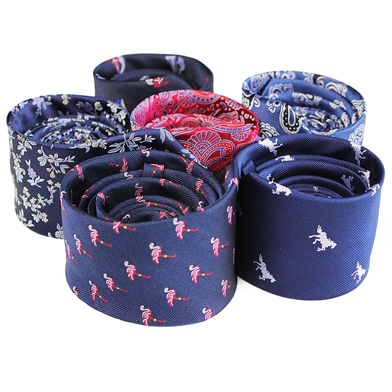 Custom Silk Neckties Personalized Corbatas Por Mayoreo Woven Jacquard Floral Mens Silk Tie Set