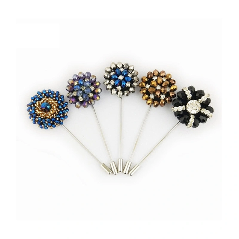 Groomsman Corsage Flower Fashionable Broches Pins Brooches Women Custom Lapel Pins For Suit Men