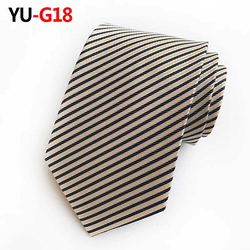 Stripe Neck Ties For Men Italian Luxury Necktie Mens Paisley Cravate Pour Homme Polyester Woven