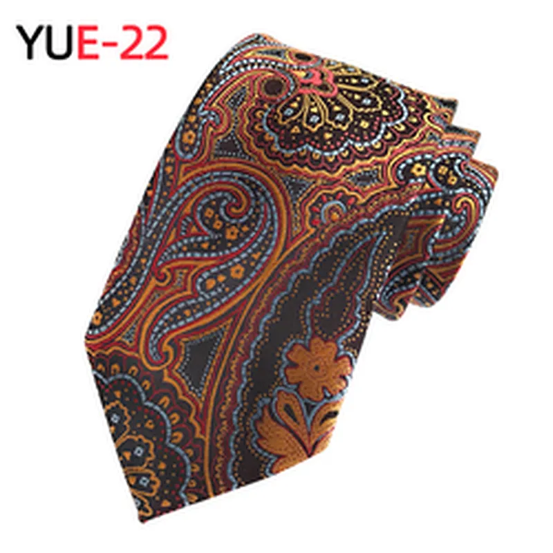 Custom Jacquard Woven Gravatas Masculina Polyester Lattice Neck Ties For Men Luxury Paisley Necktie