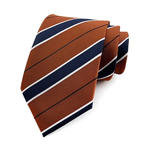 Wholesale classical Stripe Men Ties Custom Necktie Luxury Mens Polyester Ties